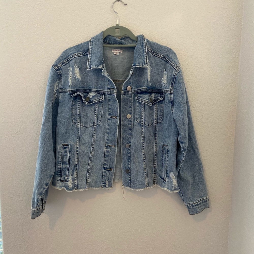 Distressed Jean Jacket